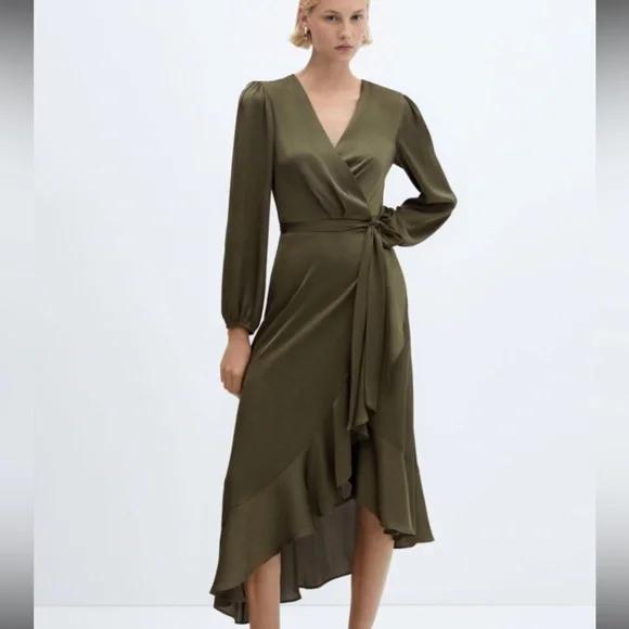 Mango Wrap Dress - Picture 2 of 8